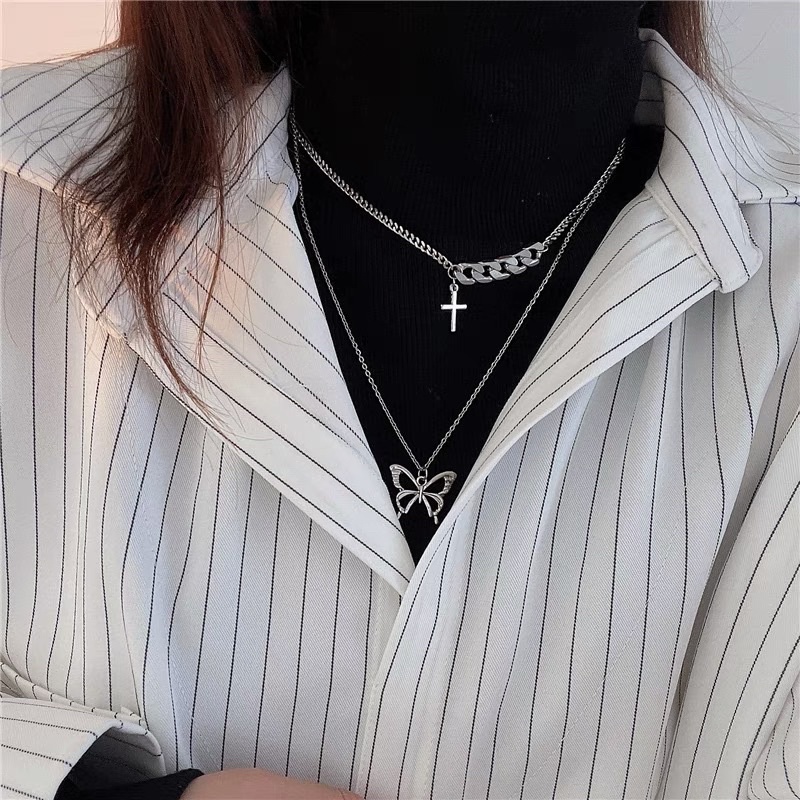 sét 2 vòng cổ unisex mã TE-92