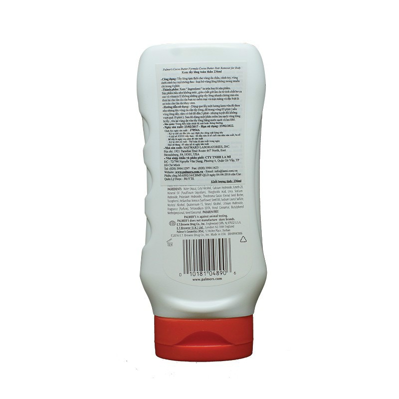 KEM TẨY LÔNG TOÀN THÂN PARMER'S COCOA BUTTER FORMULA 236ml- 1502349 | BigBuy360 - bigbuy360.vn