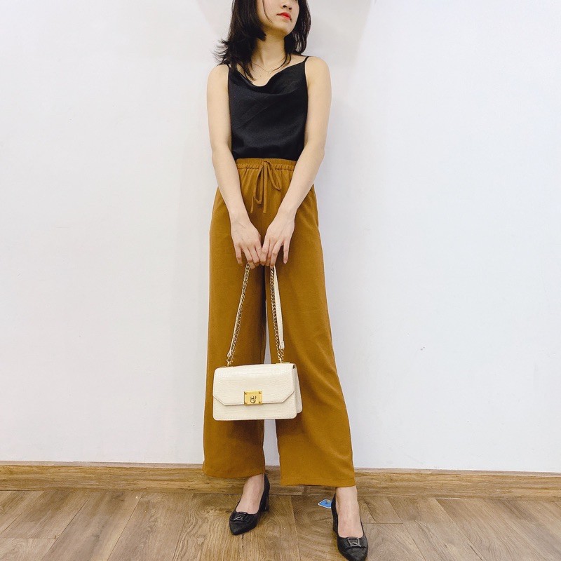 [ÁO HAI DÂY] Áo lụa hai dây nữ cổ đổ, áo 2 dây lụa cao cấp có thể điều chỉnh dây áo | BigBuy360 - bigbuy360.vn