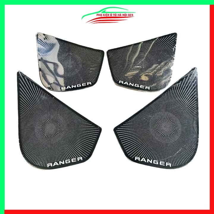 Bộ ốp màng loa Ranger 2017-2021 chuẩn theo xe vân Titan chống xước trang trí nội thất ô tô