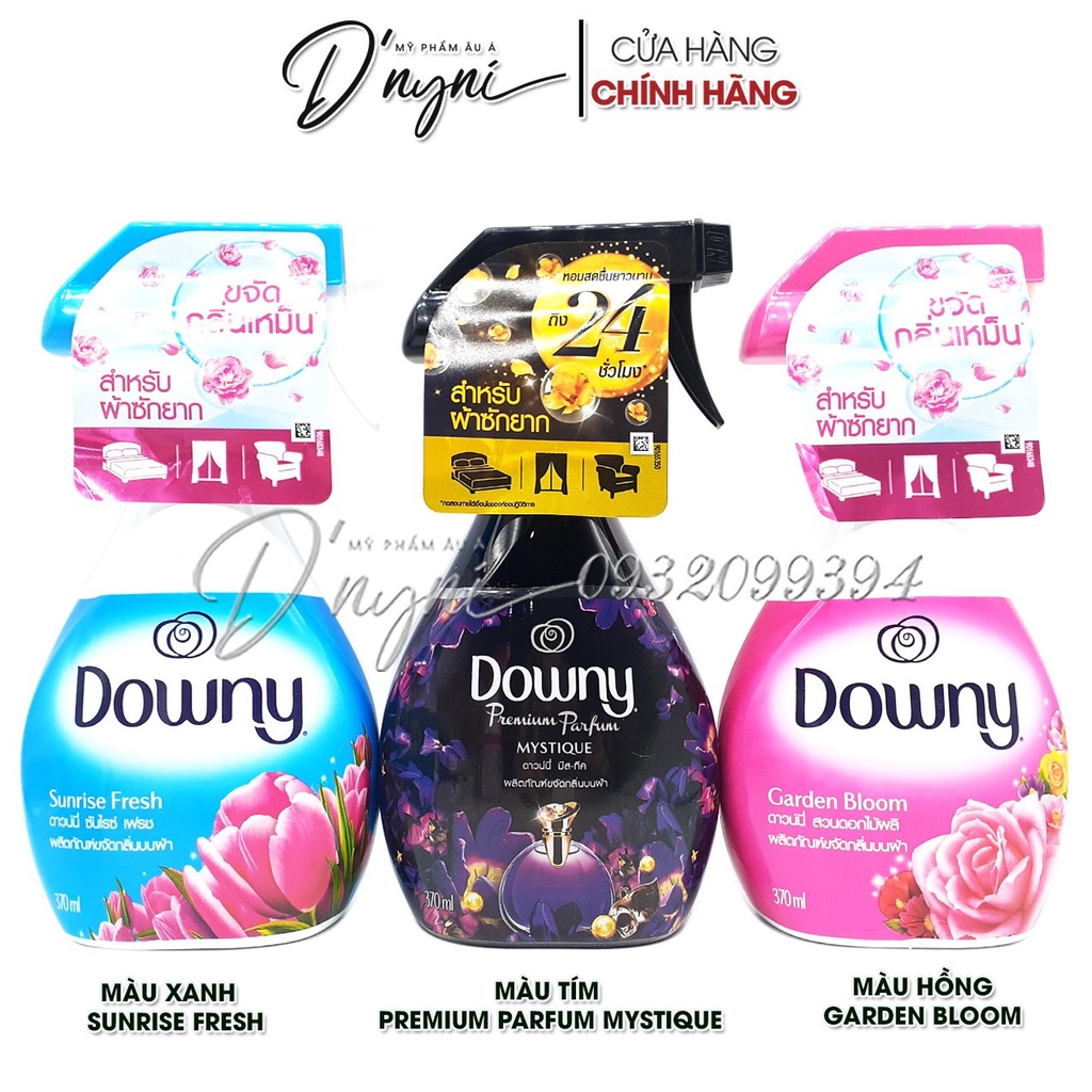 Xịt Thơm Phòng Khử Mùi Hôi Trên Vải Rèm Màn Ghế Giường Chăn Nệm Quần Áo Downy Thái Lan 370ML