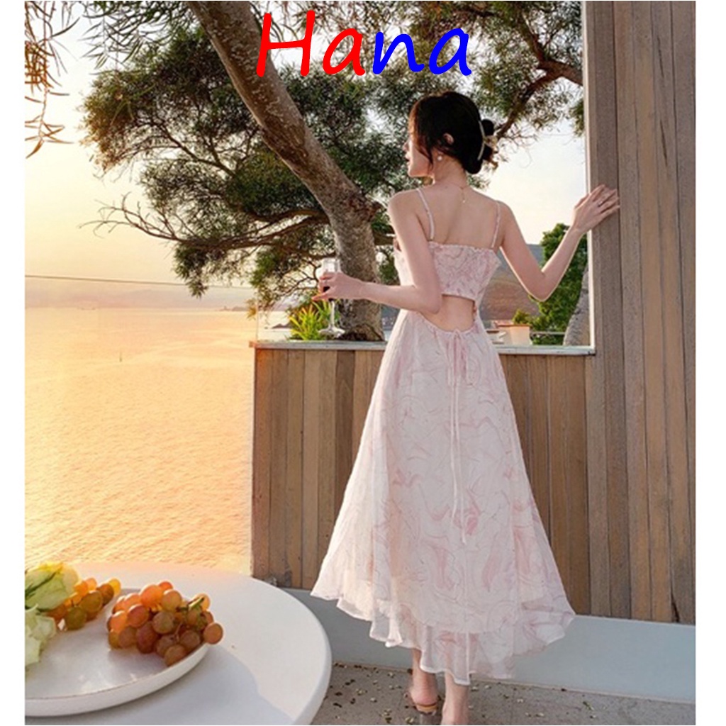 Váy Hai Dây Hoa Cổ Đổ/ Áo Cardigan Mỏng Phong Cách Hàn Quốc Phù Hợp Cho Nữ- Hana29