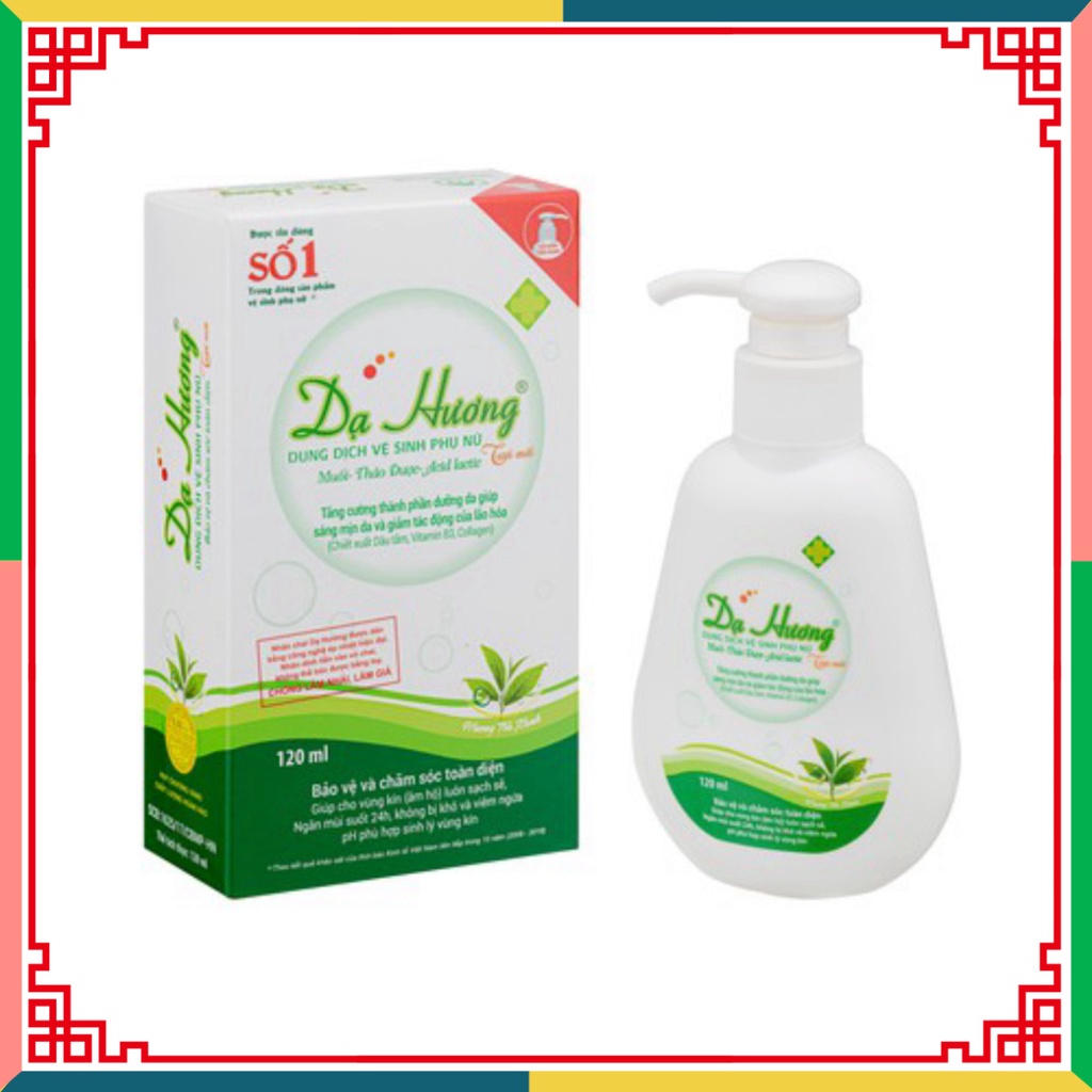 Dung dịch lau chùi Dạ Hương Trà xanh 120ml ( Đại lý Ngọc Toản)