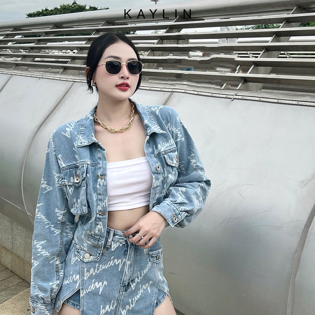 Áo khoác jean nữ freesize thời trang KAYLIN - N1774