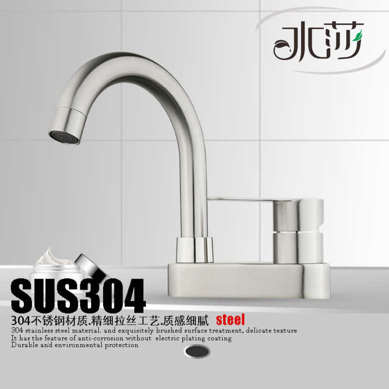 Vòi Nước 2 Lỗ Bằng Thép Không Gỉ 304 Thời Trang