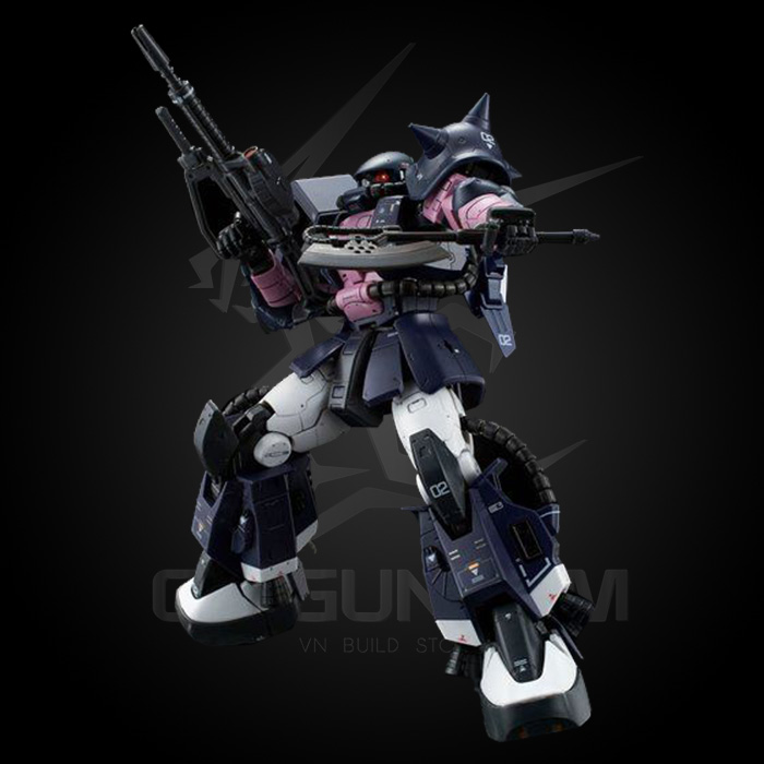 MÔ HÌNH GUNDAM BANDAI RG 1/144 MS-06R-1A BLACK TRI-STARS ZAKU II [P-BANDAI]