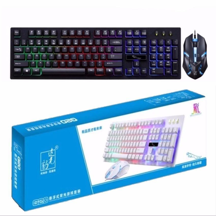Combo phím chuột giả cơ chuyên game led G21