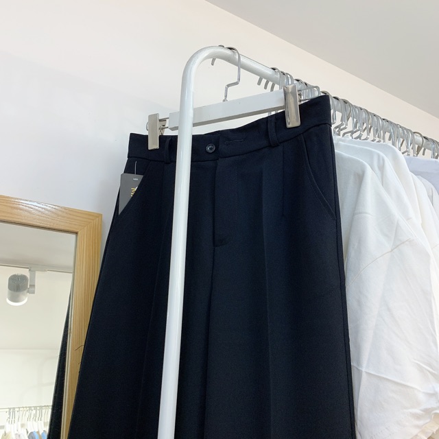 200324 Quần vải ống suông nữ ulzzang chất tuyết mưa cạp cao có size (khoá trước)