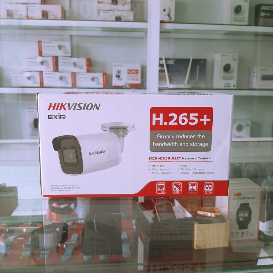 Camera IP Hikvision DS-2CD2021G1-I thân trụ hồng ngoại 2MP chuẩn nén H.265+