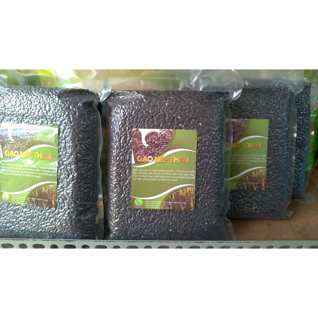 GẠO NẾP THAN HẢO HẠN - túi 1kg