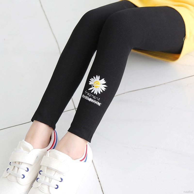 Quần Legging Hoạ Tiết Hoa Cúc Cho Bé Gái Từ 2-11 Tuổi