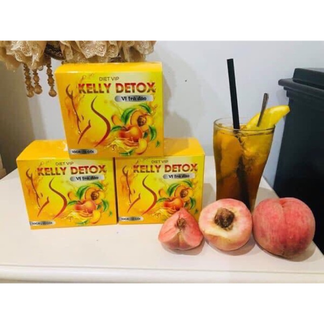 Combo 2 Trà Detox Kelly (Đào , Bí Đao ,Xoài , Ngũ Cốc , Matcha) Đánh Bay Mọi Mỡ Thừa