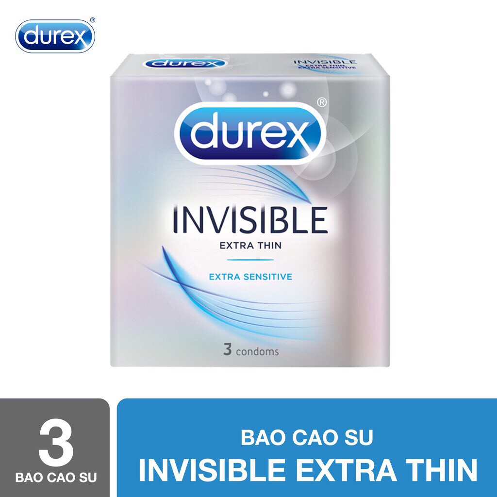 Bao cao su Durex Invisible 3 bao