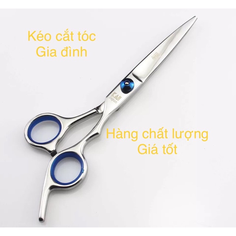 (Hàng đẹp giá tốt)Bộ 2 kéo(1cắt+1Tỉa)Kéo cắt tóc gia đình loại tốt-Kai06