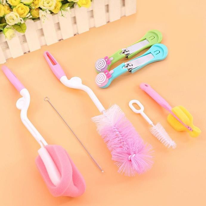 BỘ CỌ RỬA BÌNH SỮA 5 CHI TIẾT TIỆN DỤNG - HV Store 226