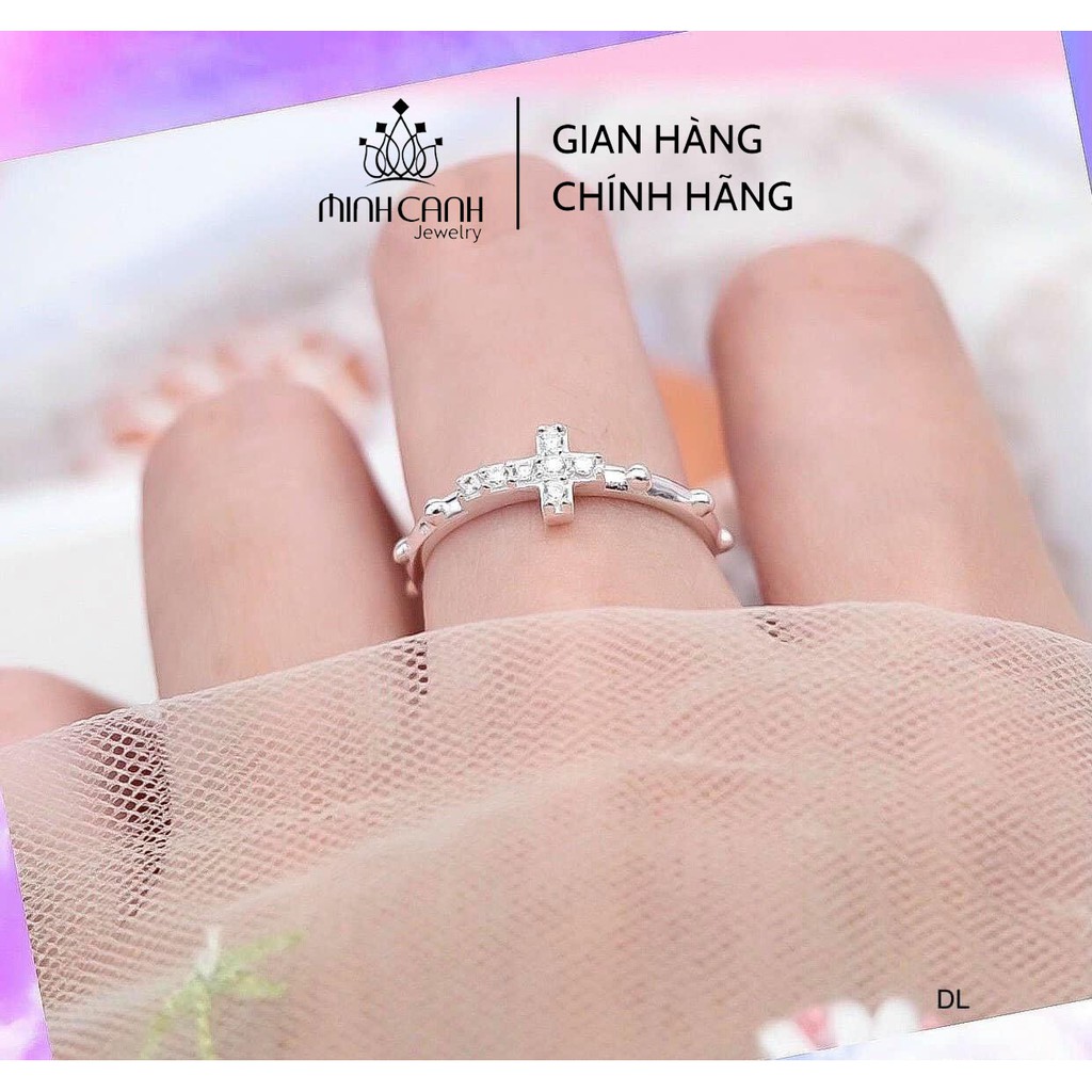 Nhẫn Bạc Nữ Thánh Giá Đơn - Minh Canh Jewelry