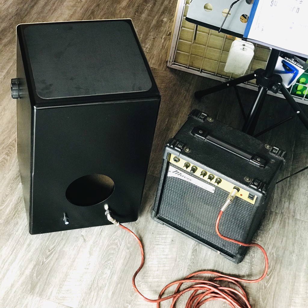 Trống Cajon AB gắn EQ khuyếch đại âm thanh - Có tay chỉnh snare- Bảo hành 6 tháng - tặng kèm phụ kiện