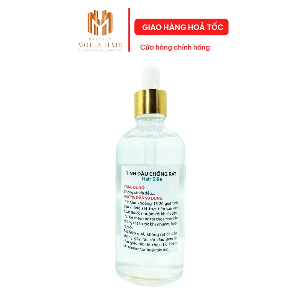 Tinh dầu chống rát Mollyhair trong quá trình nhuộm tẩy tóc