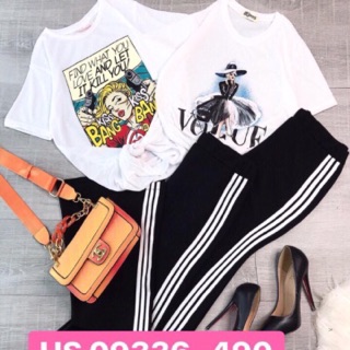 SET áo thun kèm quần loe