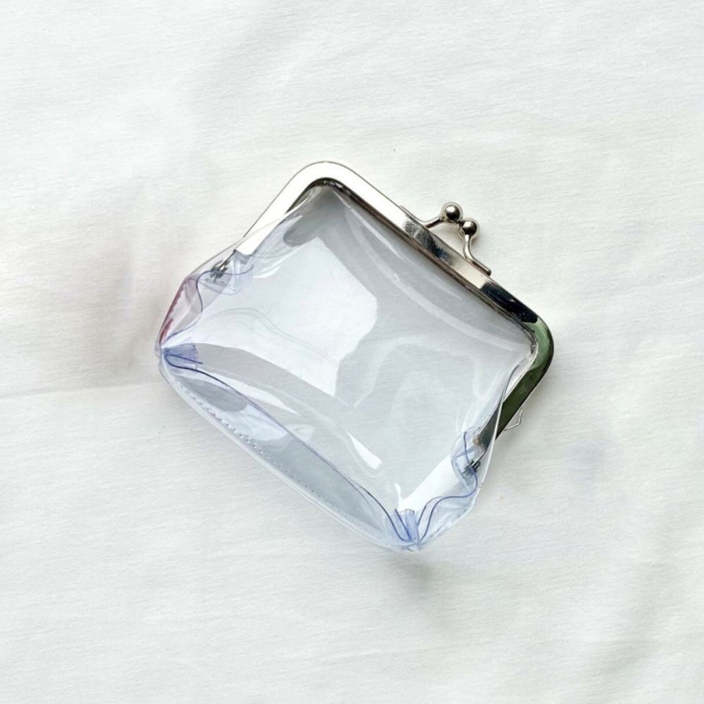 Ví đựng tiền/ thẻ đa năng khóa bằng sắt trong suốt nhỏ gọn