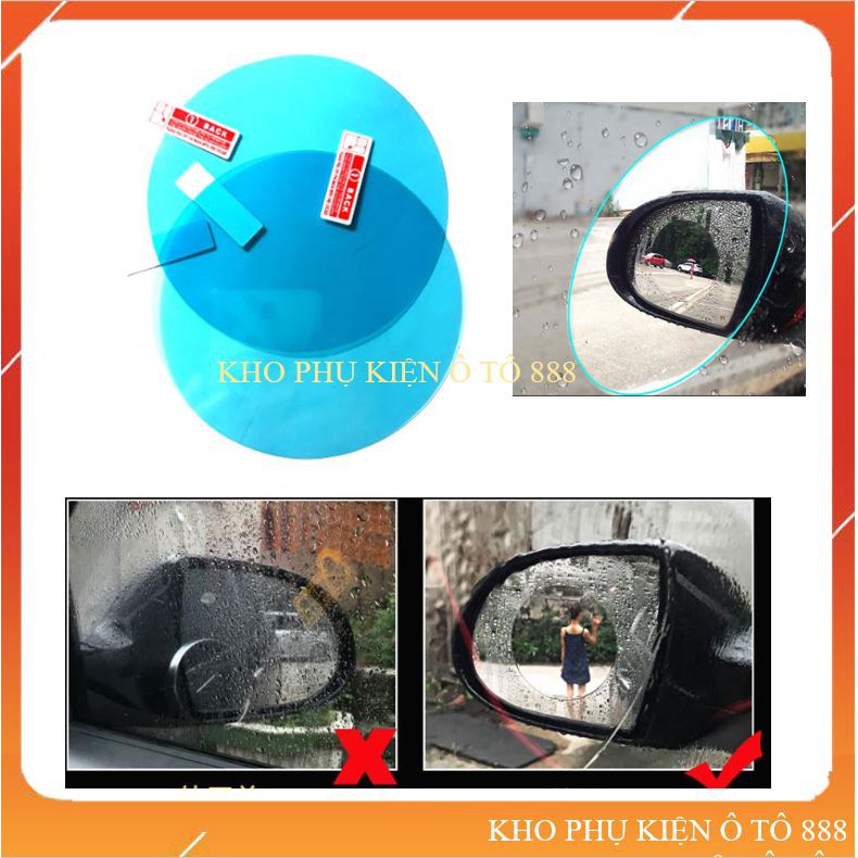 Dán gương dán kính chống nước cho ô tô xe máy elip, tròn, chữ nhật nhiều kích thước