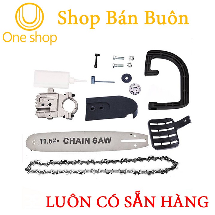 Bộ Lưỡi Cưa Xích Gắn Máy Cắt Mài Cầm Tay Chain Saw 11.5 Inch