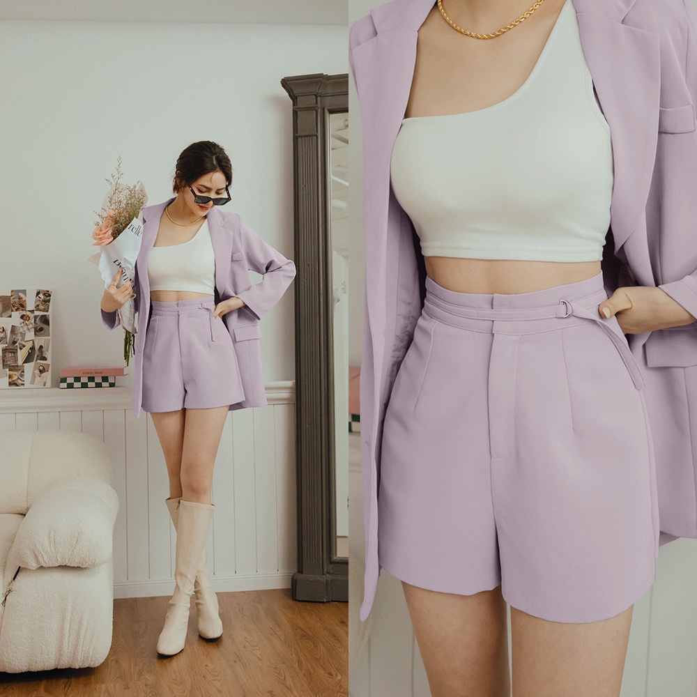 Quần short lưng cao cá tính nữ Air Space Lady 2211823005