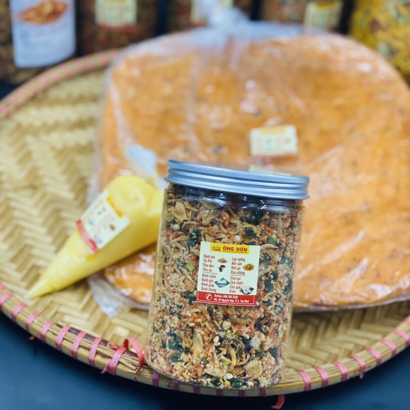 Bánh Tráng Phơi Sương(500g) + Muối Tôm Hành Phi(hũ 300g) + Quà Tặng