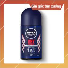[ICLN9 giảm 5K cho đơn hàng 50k]  Lăn Khử Mùi Nam khô thoáng Nivea lọ 25ml