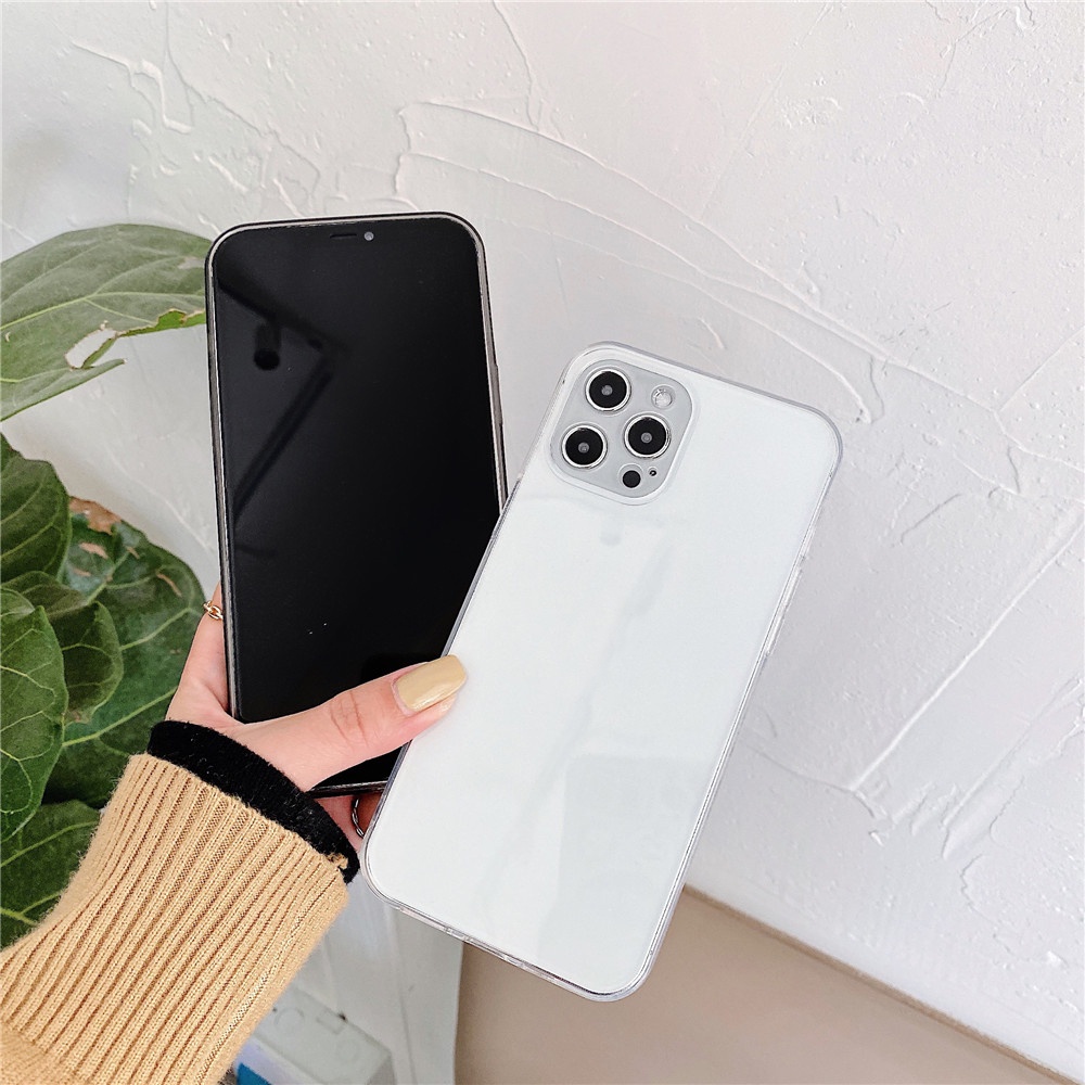 Ốp điện thoại TPU trong mềm chống sốc cơ bản cho Compatible For iPhone 12 Pro Max SE2 2020 11 XS MAX 7 8 Plus X XR 12 Mini