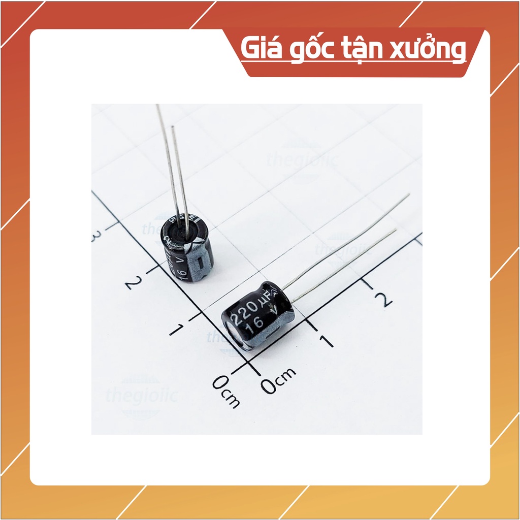 Tụ Hóa Phân Cực Giá Trị 1uf-4.7uf-10uf-47uf-100uf-220uf-470uf-1000uf-2200uf-3300uf-4700uf..16V, 25V, 50V