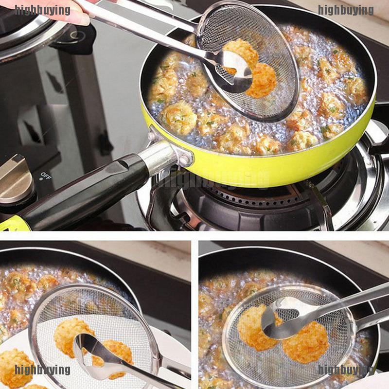 Muỗng Lọc Dầu Chiên Thức Ăn Kèm Kẹp Gắp Tiện Dụng