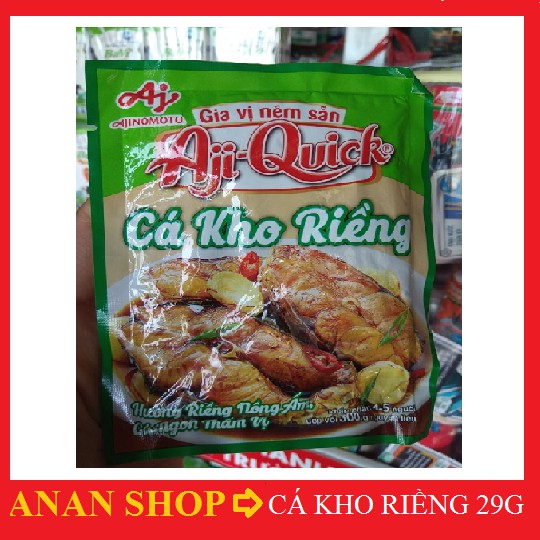 Gia vị nêm sẵn cá kho riềng Aji-Quick gói 29g