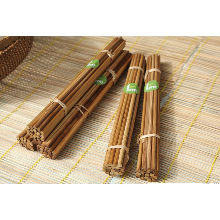 Đũa tre - Vót thủ công - Gác bếp hong khói - Không sơn phủ