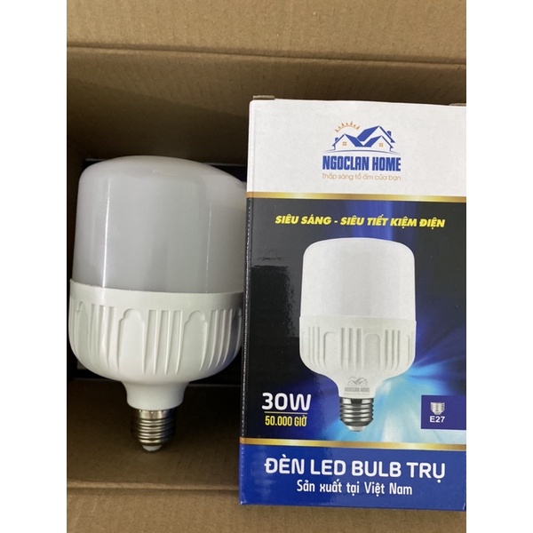 Bóng đèn led trụ tròn thế hệ mới ,Công suất 20W,30W - ánh sáng trắng
