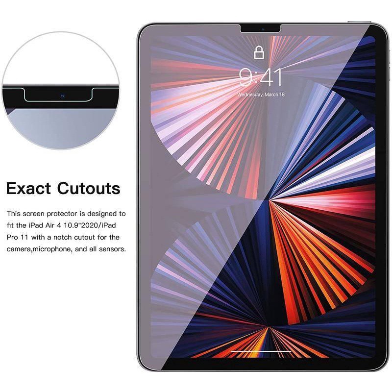 Set 2 kính cường lực bảo vệ màn hình máy tính bảng DLLENCASE A078 thích hợp cho iPad Pro 12.9 2021