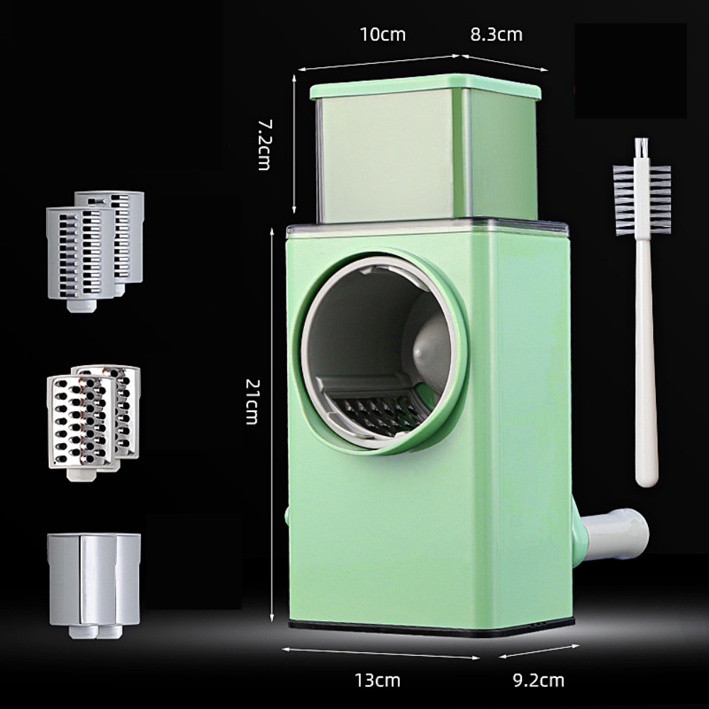 Máy Thái Cắt Lát Rau Củ, Bào Cắt Củ Quả Đa Năng Kèm 6 Lưỡi Dao Cắt