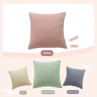 🌟GỐI TRANG TRÍ DECOR: lông cừu size 45x45
