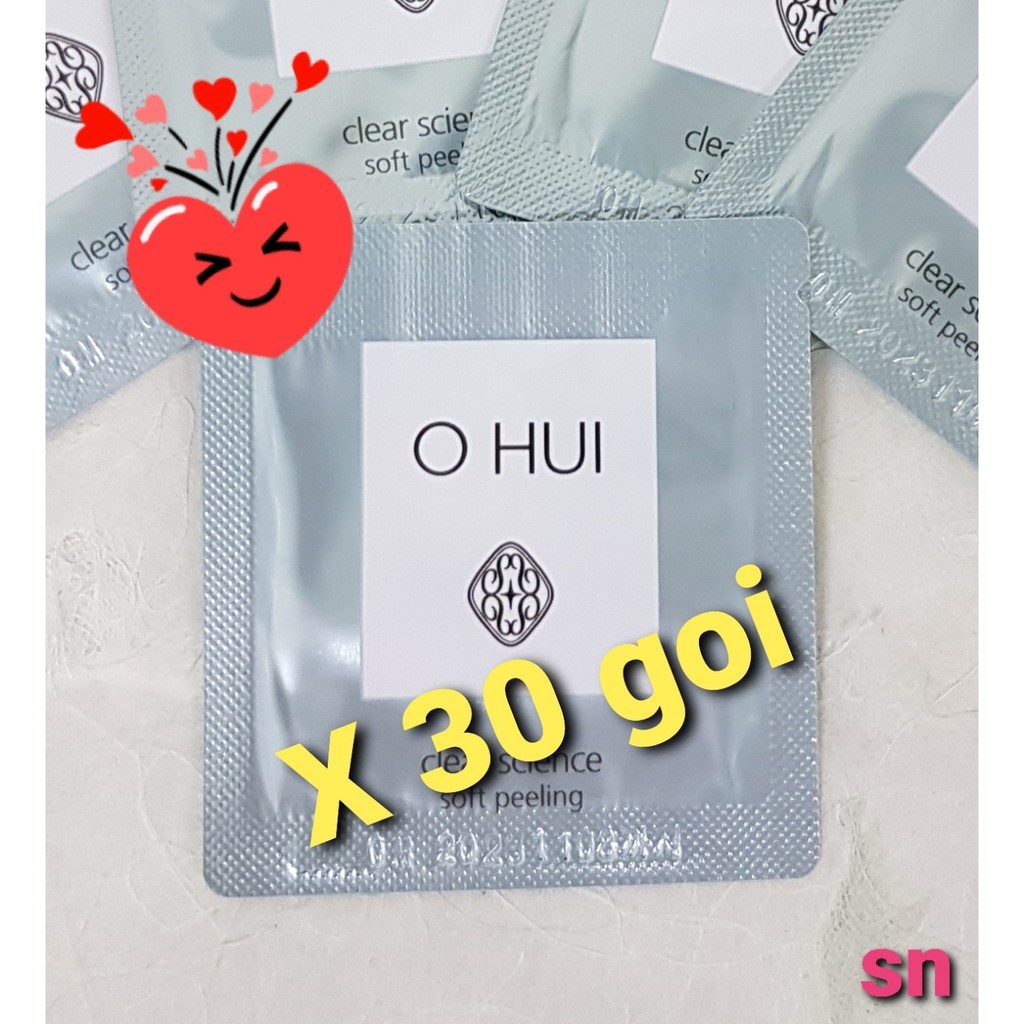 [OHUI] Clear Science Soft Peeling Samples 1ml x 30, Directly From Korea((Gói Tẩy Tế Bào Da Chết OHUI làm trắng da)
