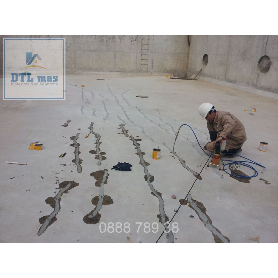 Sikadur 732 Bộ 1kg – Keo kết nối bê tông cũ và mới gốc epoxy 2 thành phần, bơm gắn vết nứt bê tông. Sika 732