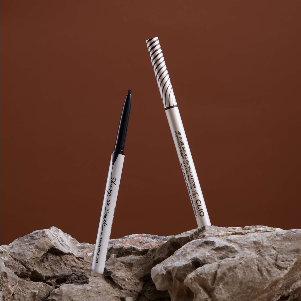 Chì Sáp Kẻ Mắt Nét Mảnh CLIO Sharp, So Simple Waterproof Pencil Liner (Đen/Nâu)