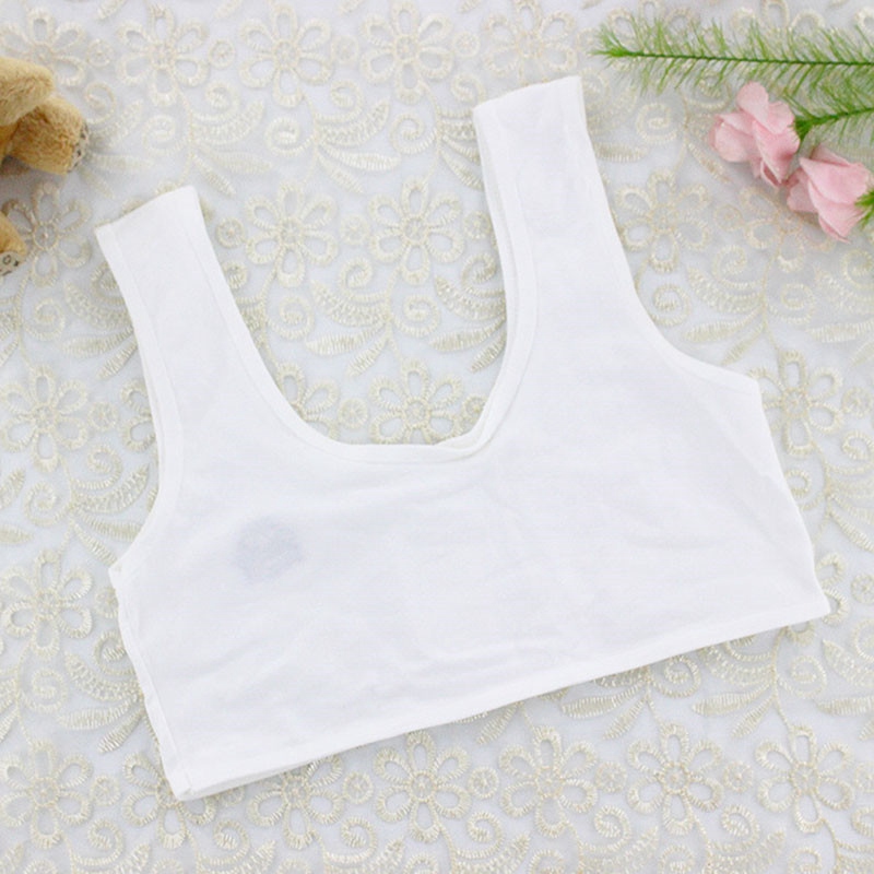 Áo Ngực Thể Thao Bằng Cotton Mềm Cho Bé Gái 8-14 Tuổi