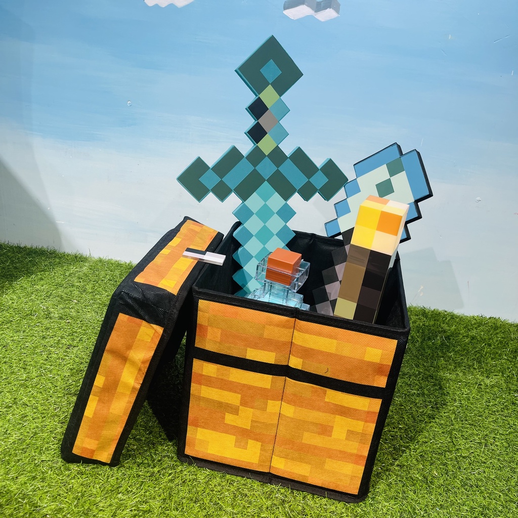 Rương đơn minecraft TNT, hộp chứa đồ minecraft dành cho bé