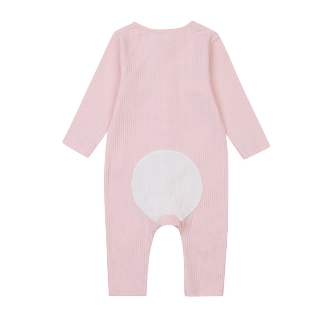 Body dài tay cài thẳng  Ettoi thun tăm túi ngực trắng Nga Fish B7DT5