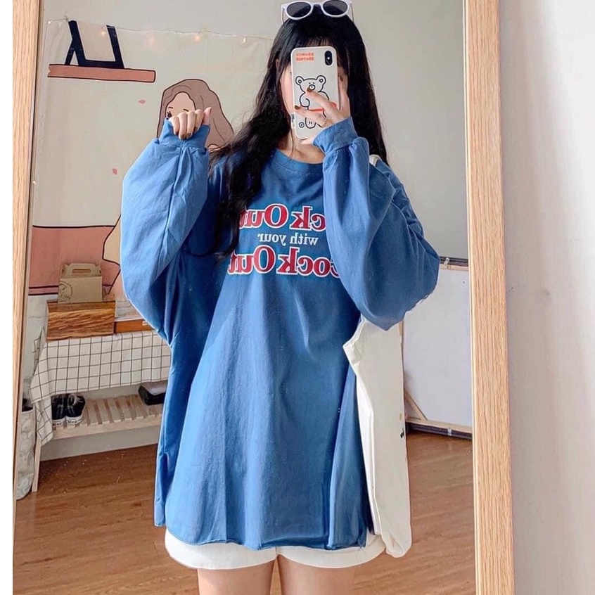 Nỉ ngoại bo tăm cổ khóa zip cổ dáng rộng unisex