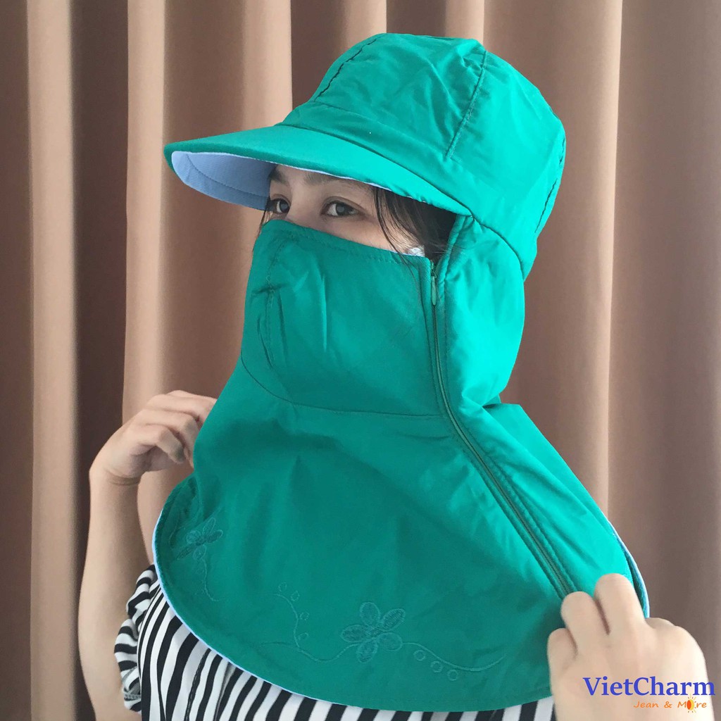 Nón khẩu trang rộng vành 2 lớp cao cấp | BigBuy360 - bigbuy360.vn