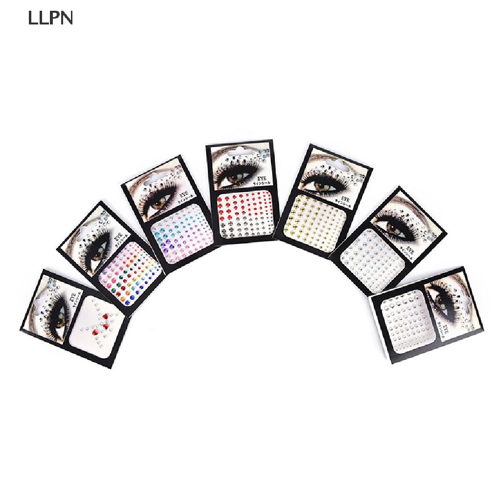 [Hàng mới về] Nhãn dán hình xăm kim cương pha lê long lanh trang điểm đẹp mắt