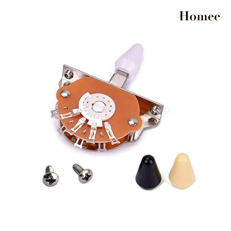 ”Durable Copper Guitar 5 Way Pickup Selector Switch Toggle w/ 3pcs Tips”