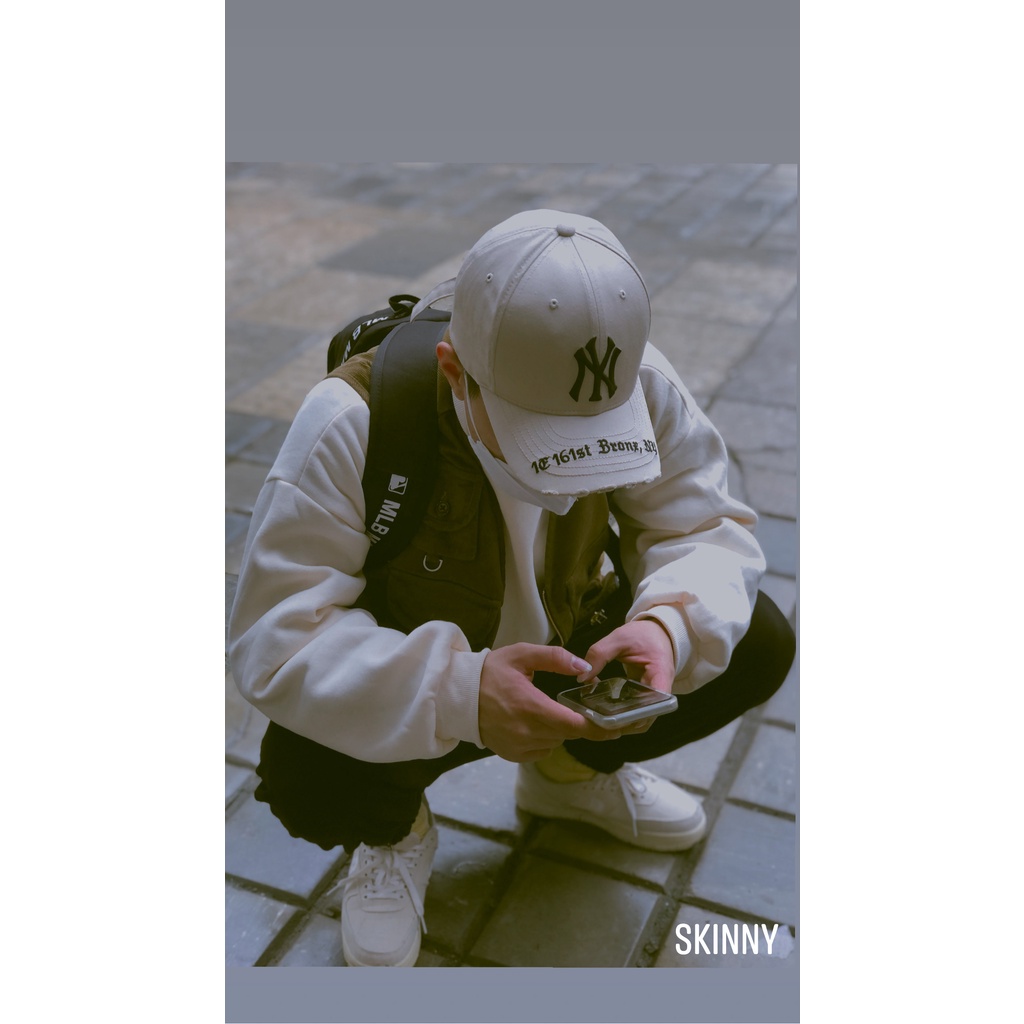 Mũ MLB Gothic Address Vintage New York Yankees - Mũ nón MLB chính hãng 32CPKP941