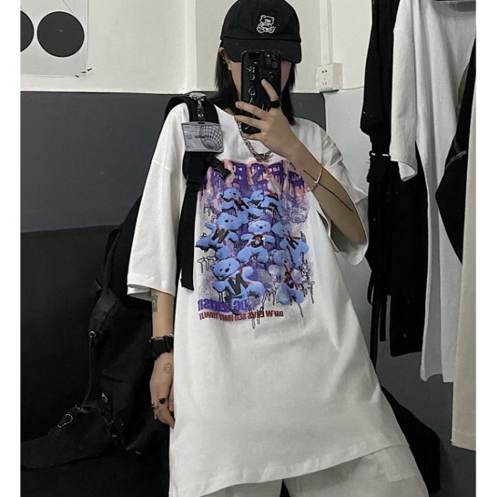 ÁO THUN, ÁO PHÔNG TAY LỠ UNISEX FORM RỘNG OVERSIZE ANIME M609 HT SHOP